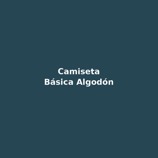 Camiseta Básica Algodón